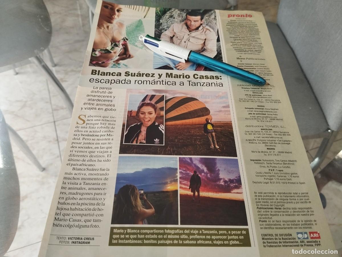 Coleccionismo de revistas y peri&oacute;dicos: BLANCA SUAREZ Y MARIO CASAS RECORTE REVISTA 2019