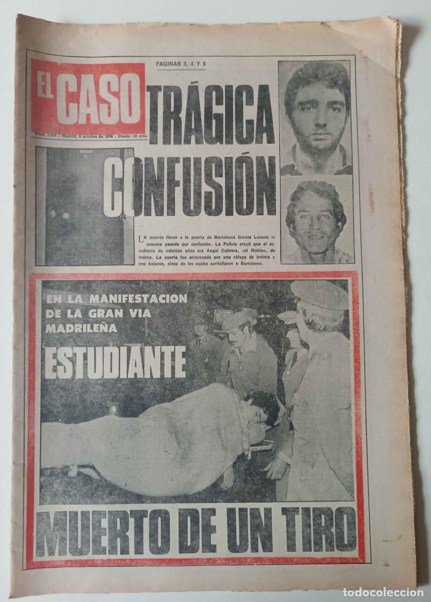 Coleccionismo de revistas y peri&oacute;dicos: Peri&oacute;dico EL CASO n&ordm; 1274 Sucesos Cr&oacute;nica negra Asesino de Pedralbes Patricia Hearts Asesinatos