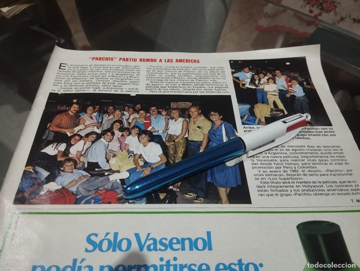 Coleccionismo de revistas y peri&oacute;dicos: GRUPO PARCHOS RECORTE REVISTA 1981