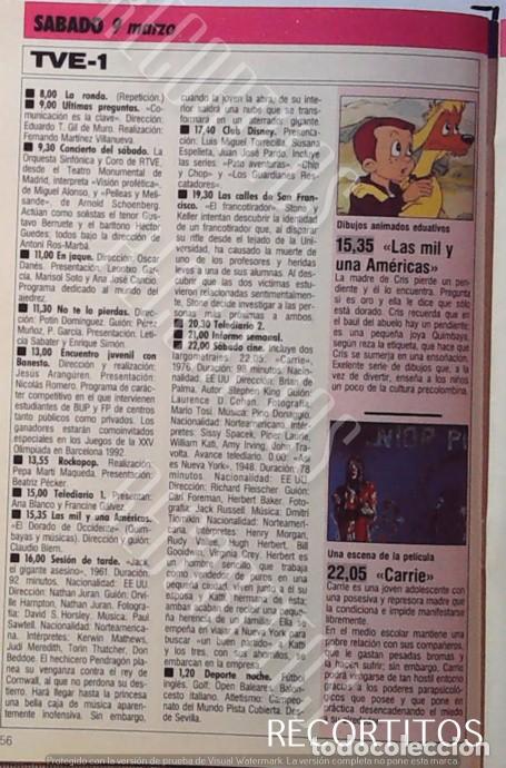 Coleccionismo de revistas y peri&oacute;dicos: LAS MIL Y UNA AMERICAS CARRIE SISSIE SPACECK SPACEK SISSY