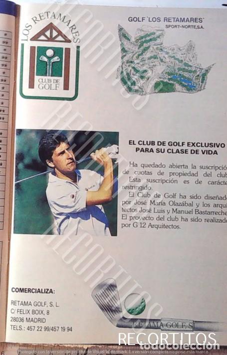 Coleccionismo de revistas y peri&oacute;dicos: LOS RETAMARES CLUB DE GOLF LOS CAZAFANTASMAS SERIE DE ANIMACION