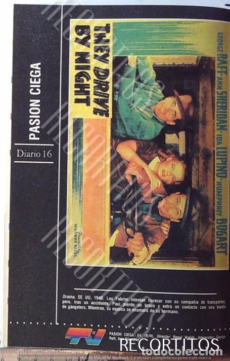 Coleccionismo de revistas y peri&oacute;dicos: PASION CIEGA THEY DRIVE BY NIGHT HUMPHREY BOGART IDA LUPINO ANN SHERIDAN GEORGE RAFT