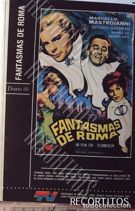 Sammeln von Zeitschriften und Zeitungen: EL FANTASMA DE ROMA MARCELLO MASTROIANNI BELINDA LEE SANDRA MILO VITTORIO GASSMAN