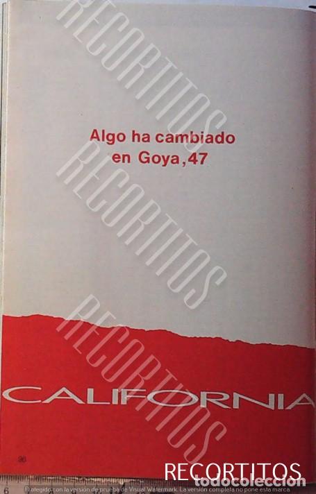 Coleccionismo de revistas y peri&oacute;dicos: CALIFOIRNIA MODAS CALLE GOYA MADRID 1991