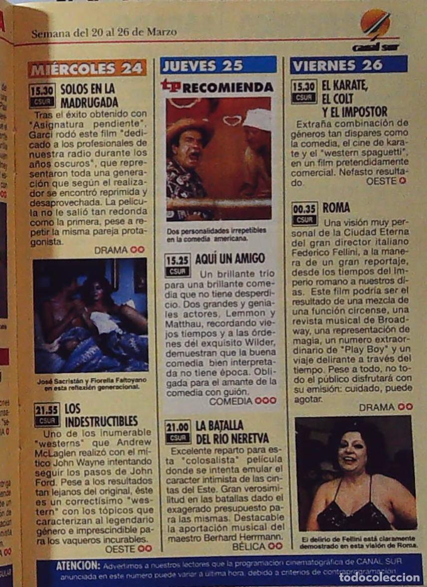 Coleccionismo de revistas y peri&oacute;dicos: AQUI UN AMIGO WALTER MATHHAU FIORELLA FALTOYANO JOSE SACRISTAN ROMA DE FEDERICO FELLINI