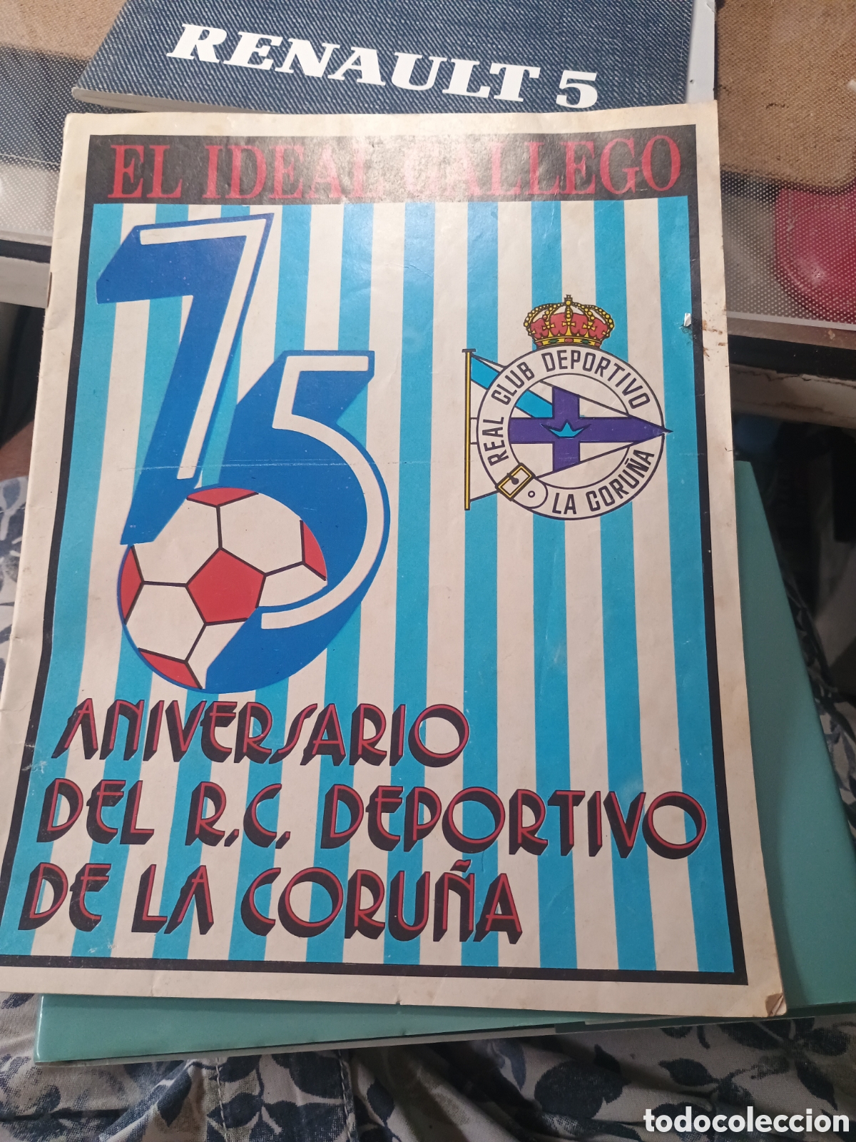 Coleccionismo de revistas y peri&oacute;dicos: 75 ANIVERSARIO DEL R.C. DEPORTIVO DE LA CORU&Ntilde;A - EL IDEAL GALLEGO.