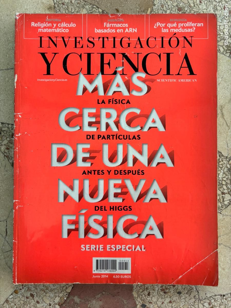 Coleccionismo de revistas y peri&oacute;dicos: INVESTIGACI&Oacute;N Y CIENCIA N&ordm; 453 A&Ntilde;O 2014. NUEVA F&Iacute;SICA. F&Aacute;RMACOS BASADOS EN ARN. PROLIFERACI&Oacute; MEDUSAS