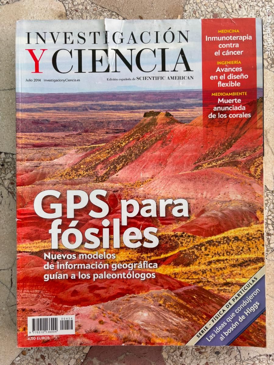 Coleccionismo de revistas y peri&oacute;dicos: INVESTIGACI&Oacute;N Y CIENCIA N&ordm; 454 A&Ntilde;O 2014. GPS PARA F&Oacute;SILES. INMUNOTERAPIA CONTRA EL C&Aacute;NCER.