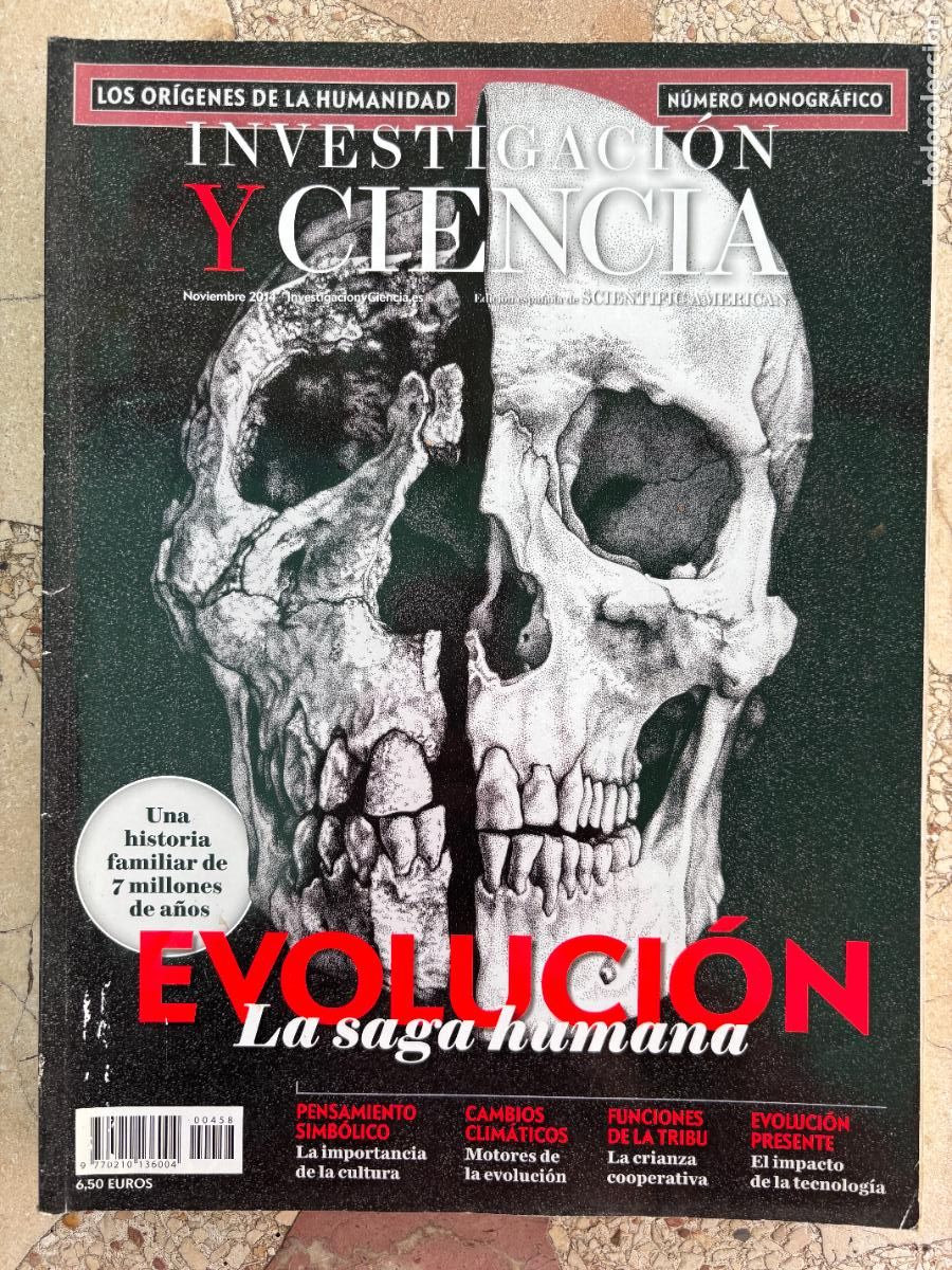 Coleccionismo de revistas y peri&oacute;dicos: INVESTIGACI&Oacute;N Y CIENCIA N&ordm; 458 A&Ntilde;O 2014. EVOLUCI&Oacute;N HUMANA. PENSAMIENTO SIMB&Oacute;LICO. CAMBIO CLIM&Aacute;TICO.