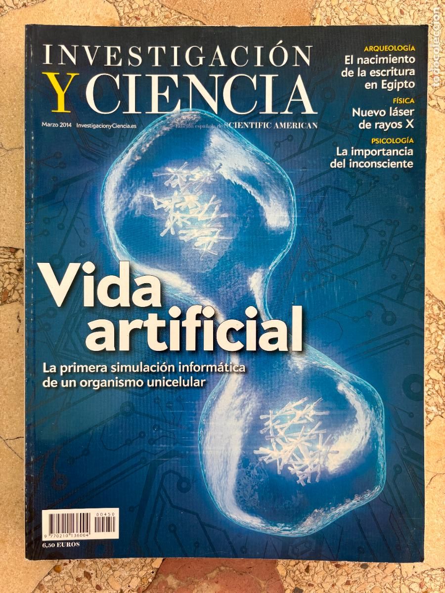 Coleccionismo de revistas y peri&oacute;dicos: INVESTIGACI&Oacute;N Y CIENCIA N&ordm; 450 A&Ntilde;O 2014. VIDA ARTIFICIAL. LASER DE RAYOS X. ESCRITURA EN EGIPTO.