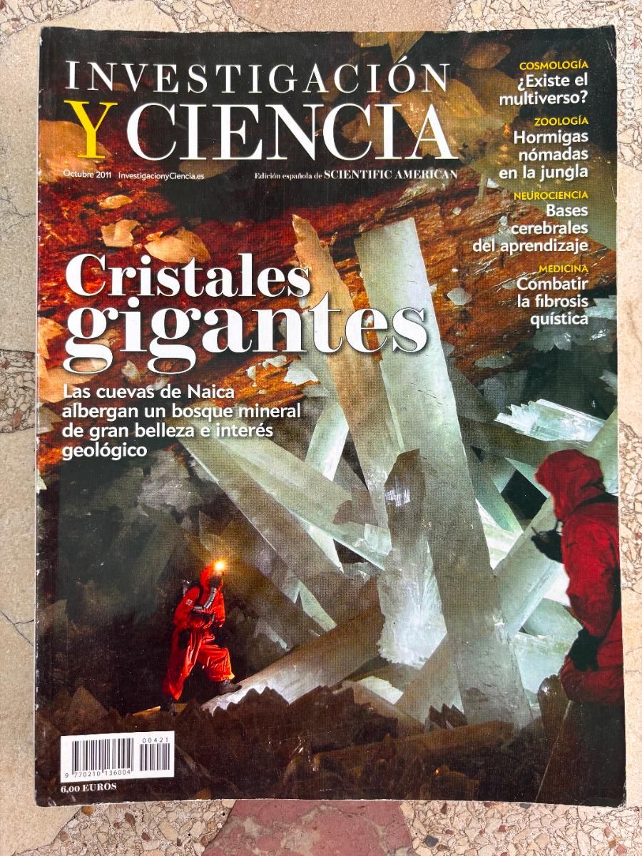 Coleccionismo de revistas y peri&oacute;dicos: INVESTIGACI&Oacute;N Y CIENCIA N&ordm; 421 A&Ntilde;O 2011. CRISTALES GIGANTES. HORMIGAS N&Oacute;MADAS. FIBROSIS QU&Iacute;STICA.
