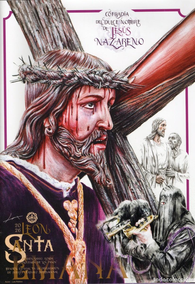 Coleccionismo de revistas y peri&oacute;dicos: TC79/ SEMANA SANTA LE&Oacute;N. DULCE NOMBRE JES&Uacute;S NAZARENO 2026
