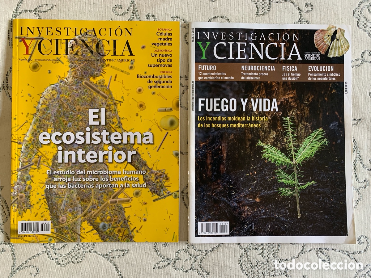 Coleccionismo de revistas y peri&oacute;dicos: Investigaci&oacute;n y Ciencia Agosto 2010 y Agosto 2012