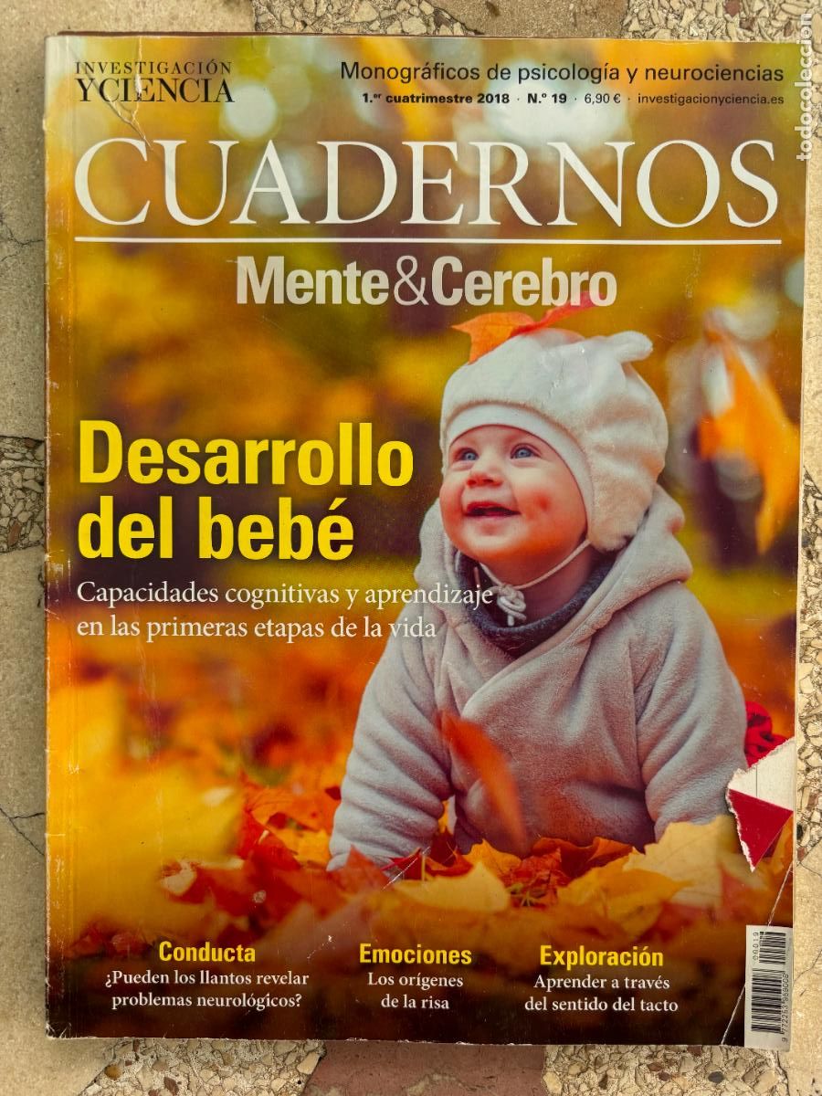 Coleccionismo de revistas y peri&oacute;dicos: CUADERNOS MENTE & CEREBRO N&ordm; 19 A&Ntilde;O 2018. DESRROLLO DEL BEB&Eacute;. OR&Iacute;GENES DE LA RISA. CONDUCTA.