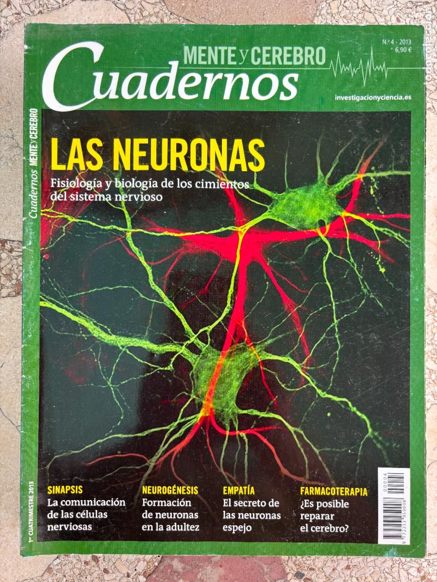 Coleccionismo de revistas y peri&oacute;dicos: CUADERNOS MENTE & CEREBRO N&ordm; 4 A&Ntilde;O 2013. LAS NEURONAS. SINAPSIS. NEUROG&Eacute;NESIS. EMPAT&Iacute;A.