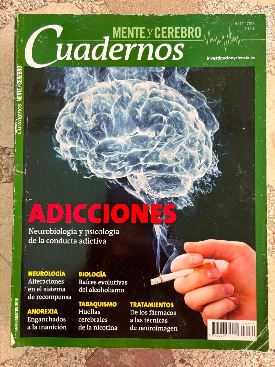 Coleccionismo de revistas y peri&oacute;dicos: CUADERNOS MENTE & CEREBRO N&ordm; 10 A&Ntilde;O 2015. ADICCIONES. ALTERACIONES EN EL SISTEMA DE RECOMPENSA.