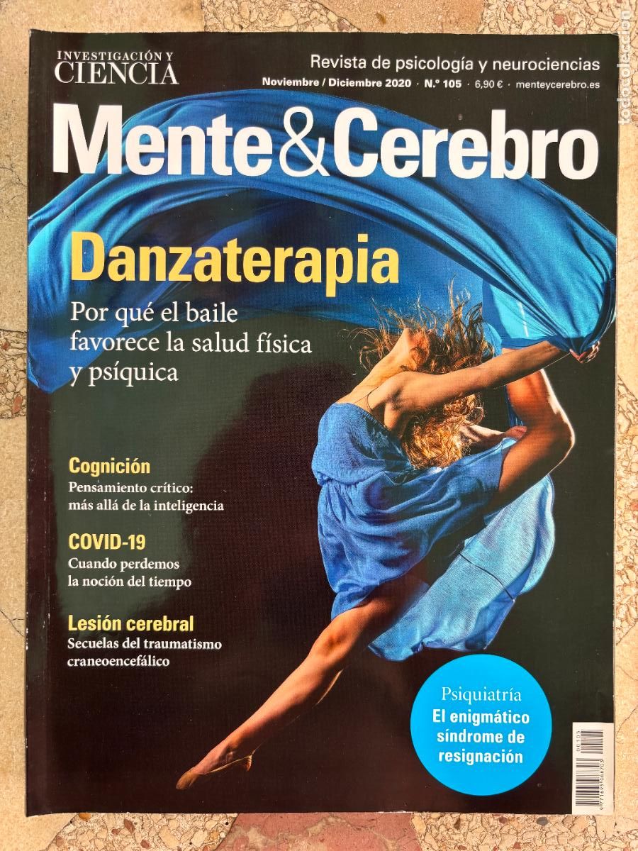 Coleccionismo de revistas y peri&oacute;dicos: MENTE & CEREBRO N&ordm; 105 A&Ntilde;O 2020. DANZATERAPIA. COGNICI&Oacute;N. LESI&Oacute;N CEREBRAL. S&Iacute;NDROME DE RESIGNACI&Oacute;N.