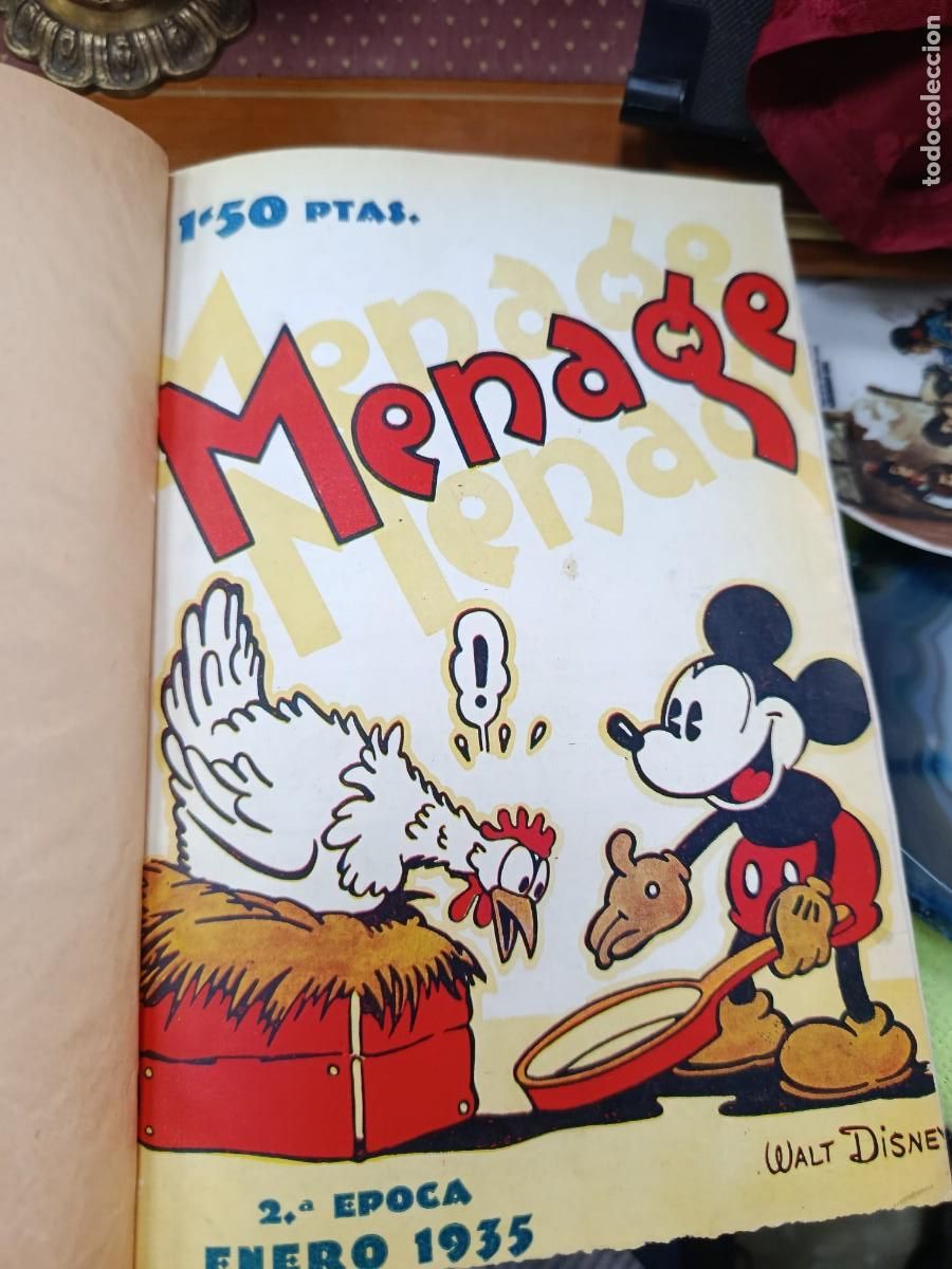 Coleccionismo de revistas y peri&oacute;dicos: 6 Revistas encuadernadas Menage.1935
