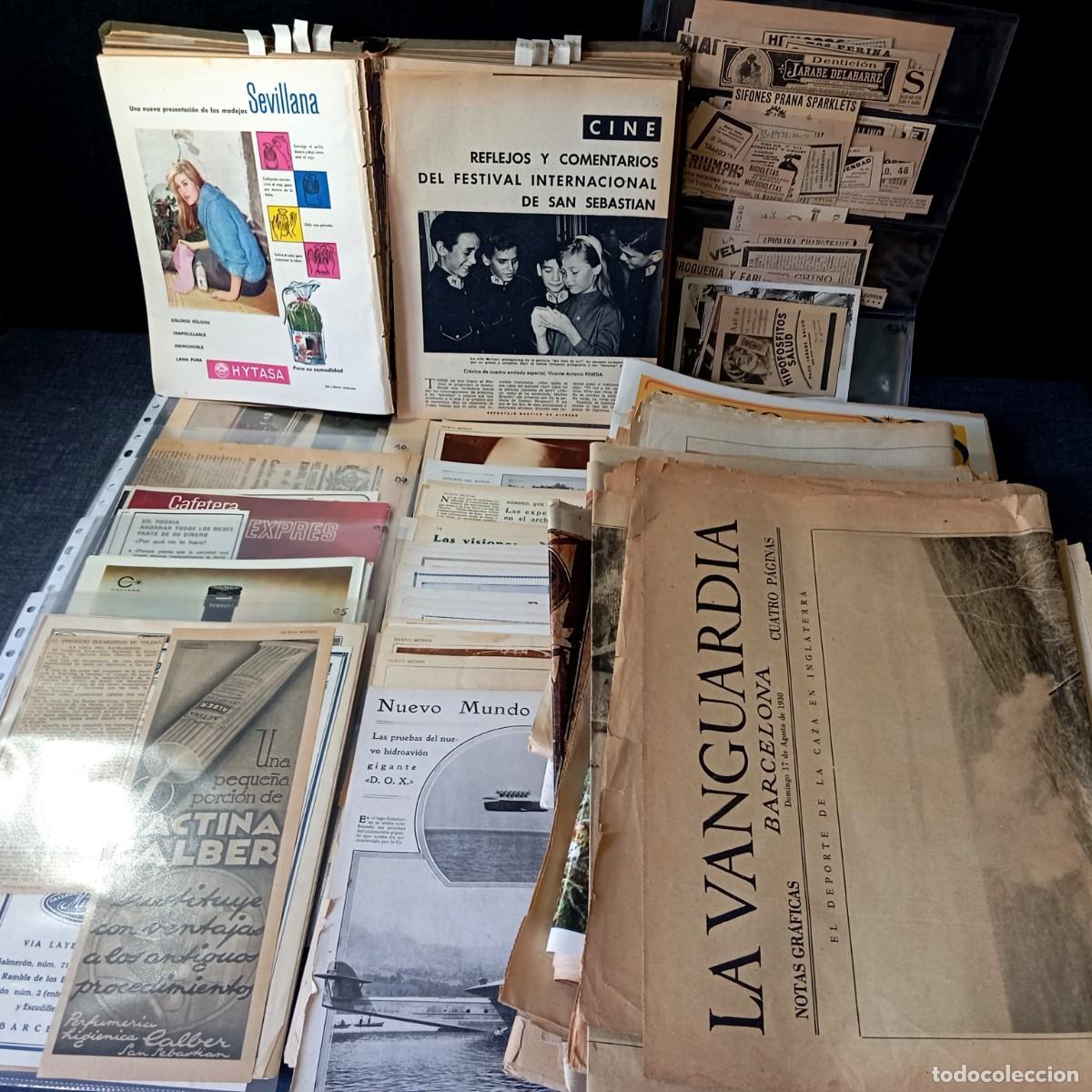 Coleccionismo de revistas y peri&oacute;dicos: ⚜️ M05. Enorme Lote Gran Volumen Prensa Revistas Reportajes Recortes Subasta Valor Ver Descripci&oacute;n
