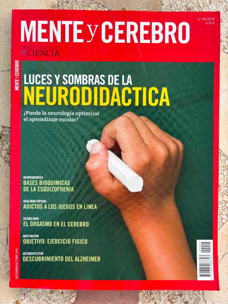 Coleccionismo de revistas y peri&oacute;dicos: MENTE & CEREBRO N&ordm; 44 A&Ntilde;O 2010. NEURODID&Aacute;CTICA. BIOQU&Iacute;MICA DE LA ESQUIZOFRENIA. ALZHEIMER.