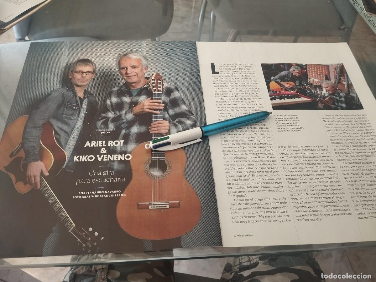 Coleccionismo de revistas y peri&oacute;dicos: ARIEL ROT Y KIKO VENENO RECORTE REVISTA 6 P&Aacute;GINAS 2 P&Aacute;GINAS 2022