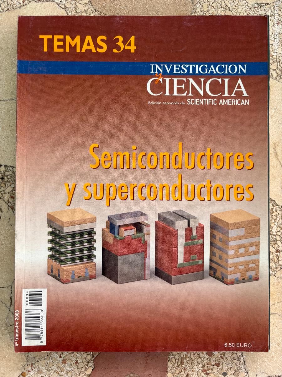 Coleccionismo de revistas y peri&oacute;dicos: TEMAS MENTE & CEREBRO N&ordm; 34 A&Ntilde;O 2003. SEMICONDUCTORES Y SUPERCONDUCTORES.