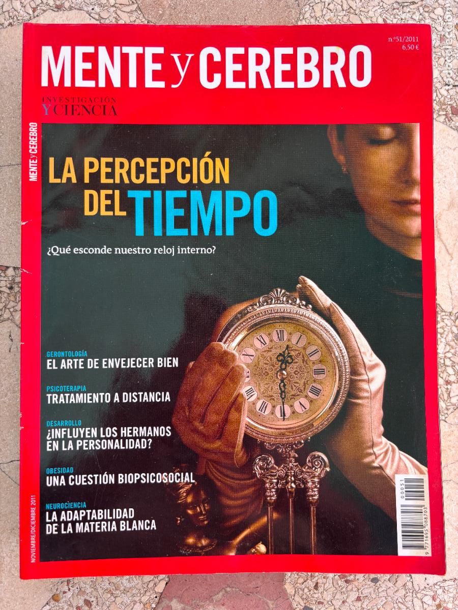 Coleccionismo de revistas y peri&oacute;dicos: MENTE & CEREBRO N&ordm; 51 A&Ntilde;O 2011. PERCEPCI&Oacute;N DEL TIEMPO. ENVEJECER BIEN. BIOPSICOSOCIAL.