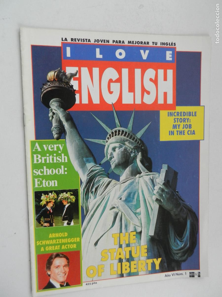 Coleccionismo de revistas y peri&oacute;dicos: I LOVE ENGLISH - LA REVISTA JOVEN PARA MEJORAR TU INGLES N&ordm; 1 - STATUE OF LIBERTY - SM&B -1993