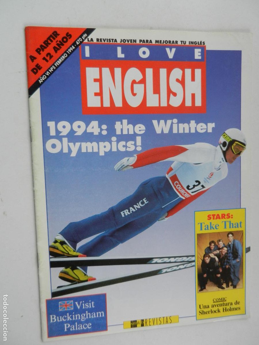 Collectionnisme de Revues et Journaux: I LOVE ENGLISH - LA REVISTA JOVEN PARA MEJORAR TU INGLES N&ordm; 5 - 1994- THE WINTER OLIMPICS 02/94