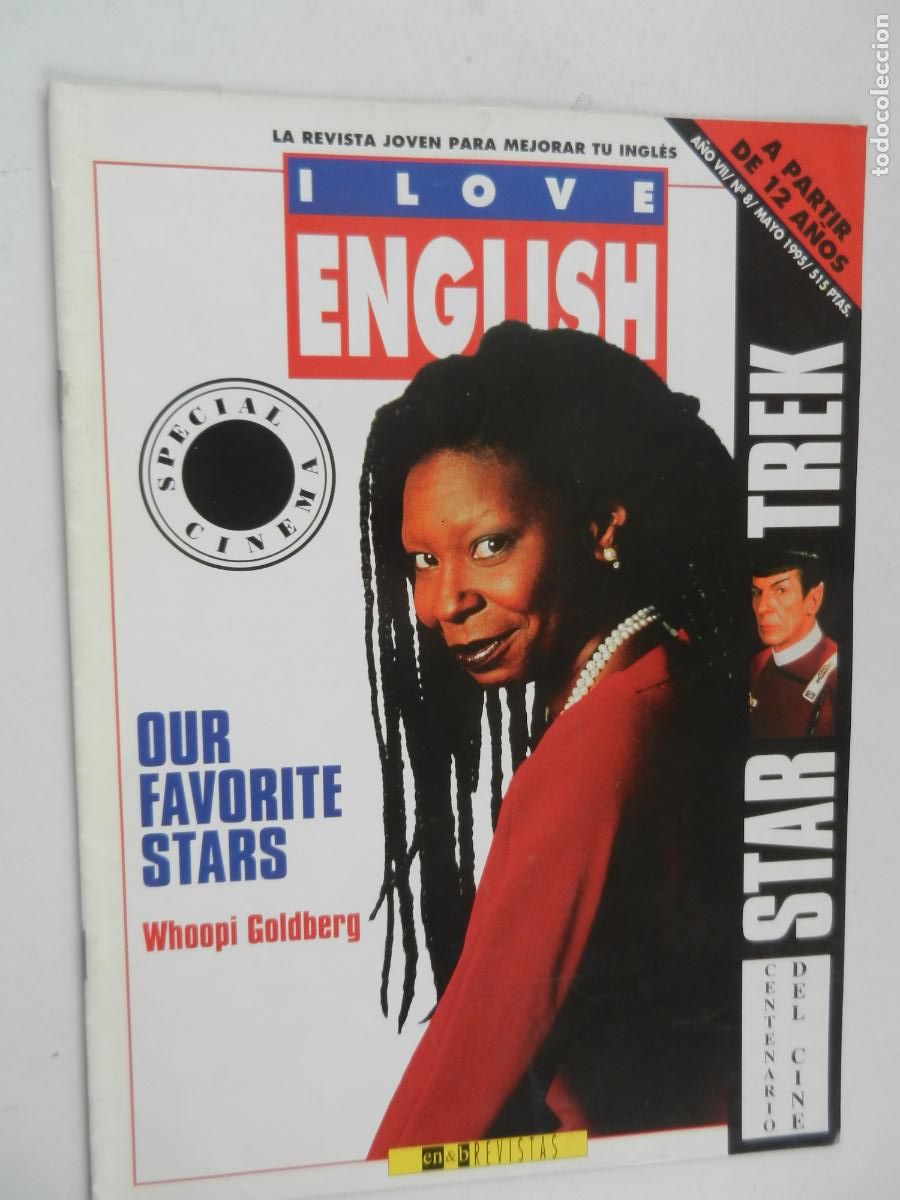 Collezionismo di Riviste e Giornali: I LOVE ENGLISH - LA REVISTA JOVEN PARA MEJORAR TU INGLES N&ordm; 8 -WHOOPI GOLDBERG -05/95