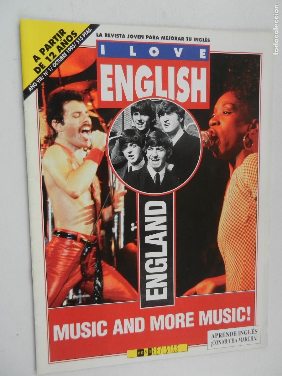 Collection Magazines and Newspapers: I LOVE ENGLISH - LA REVISTA JOVEN PARA MEJORAR TU INGLES N&ordm; 1 -MUSIC AND MORE MUSIC -10/95