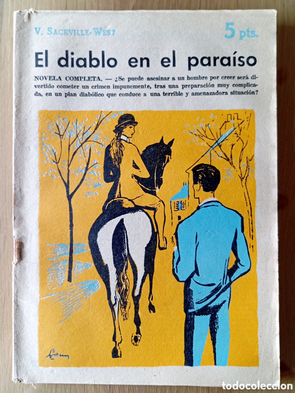 Collectionnisme de Revues et Journaux: V. SACKVILLE-WEST EL DIABLO EN EL PARA&Iacute;SO REVISTA NOVELAS Y CUENTOS 1477 A&Ntilde;O 1959