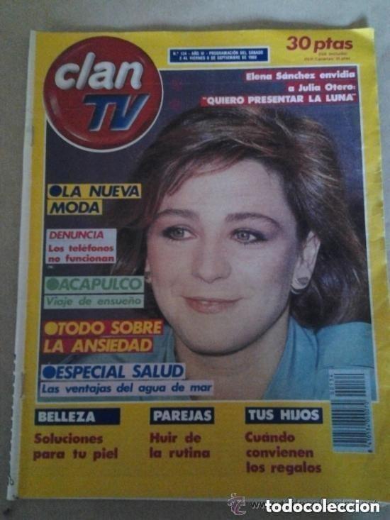 Coleccionismo de revistas y peri&oacute;dicos: CLAN TV -N 134 - 2 AL 8 SEPTIEMBRE 1989 - ELENA SANCHEZ