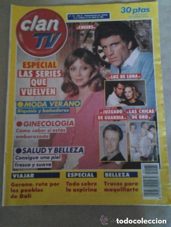 Coleccionismo de revistas y peri&oacute;dicos: CLAN TV -N 175 -16 AL 22 JUNIO 1990 - CHEERS - LUZ DE LUNA - JUZGADO DE GUARDIA - LAS CHICAS DE ORO