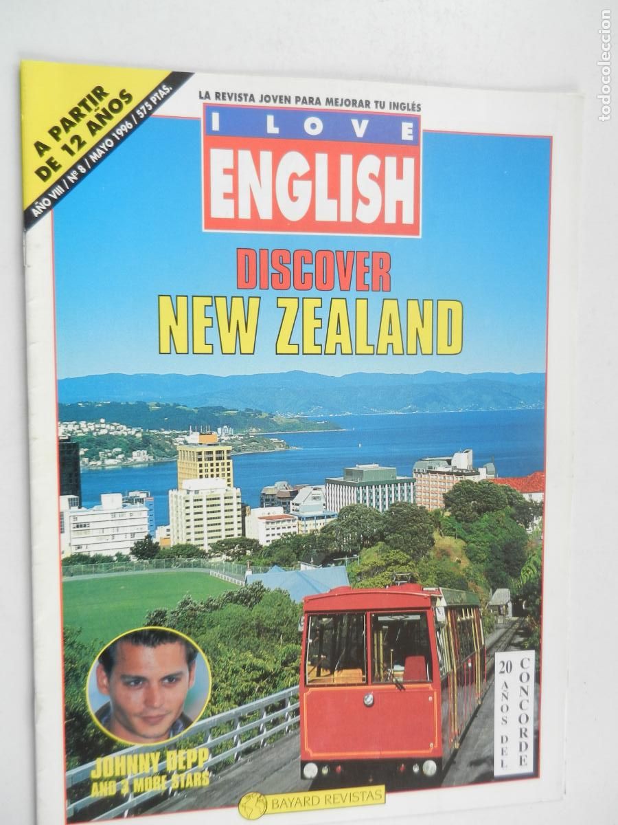 Coleccionismo de revistas y peri&oacute;dicos: I LOVE ENGLISH - LA REVISTA JOVEN PARA MEJORAR TU INGLES N&ordm; 8 - DISCOVER NEW ZEALAND -05/96