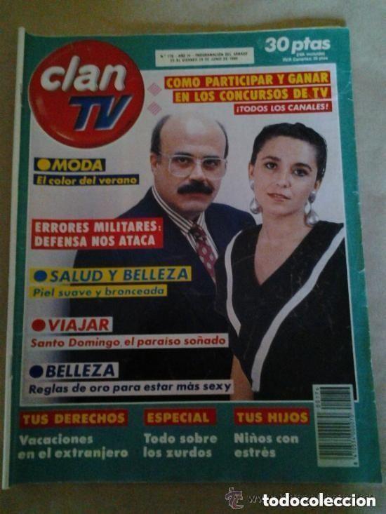 Coleccionismo de revistas y peri&oacute;dicos: CLAN TV -N 176 - 23 AL 29 JUNIO 1990- CONSTANTINO ROMERO - ISABEL GEMIO
