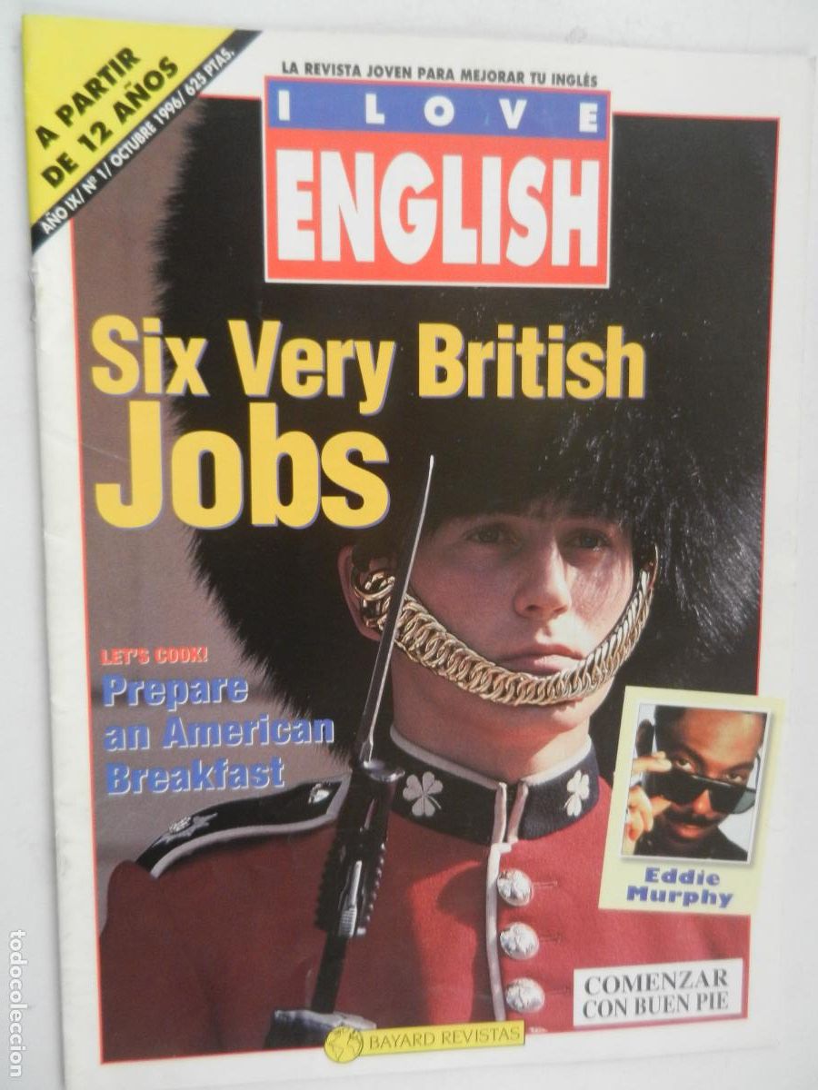 Coleccionismo de revistas y peri&oacute;dicos: I LOVE ENGLISH - LA REVISTA JOVEN PARA MEJORAR TU INGLES N&ordm; 1 - SIX VERY BRITISH JOBS-10/96