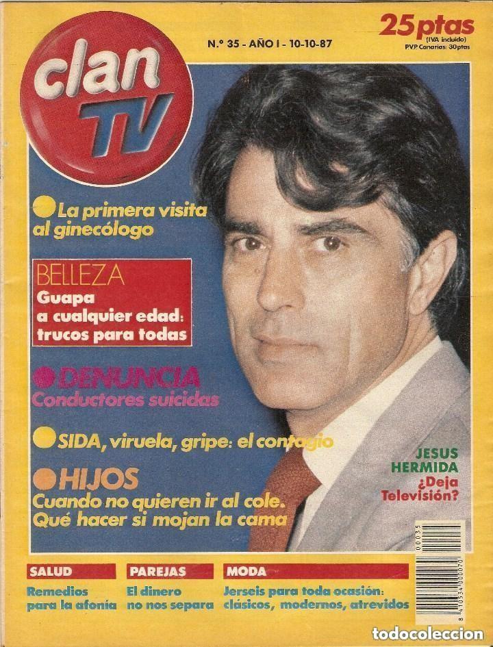 Coleccionismo de revistas y peri&oacute;dicos: CLAN TV -N 35 -FECHA 10-10-1987 Jes&uacute;s Hermida Programaci&oacute;n TV