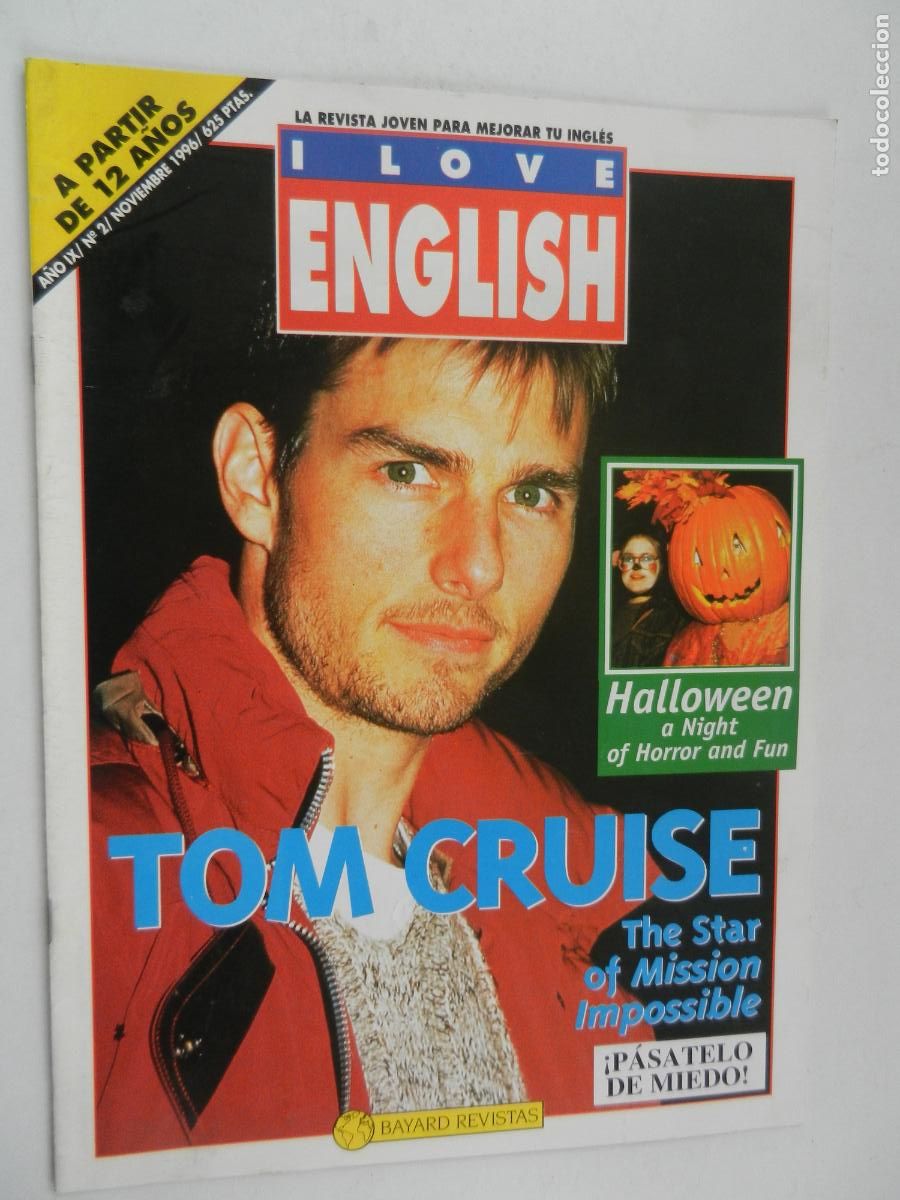 Coleccionismo de revistas y peri&oacute;dicos: I LOVE ENGLISH - LA REVISTA JOVEN PARA MEJORAR TU INGLES N&ordm; 2 - TOM CRUISE -11/96