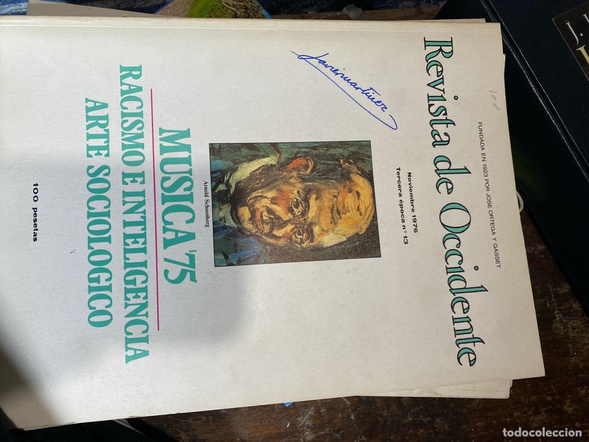 Coleccionismo de revistas y peri&oacute;dicos: REVISTA DE OCCIDENTE, 1923 POR ORTEGA Y GASSET, NOVIEMBRE 1976