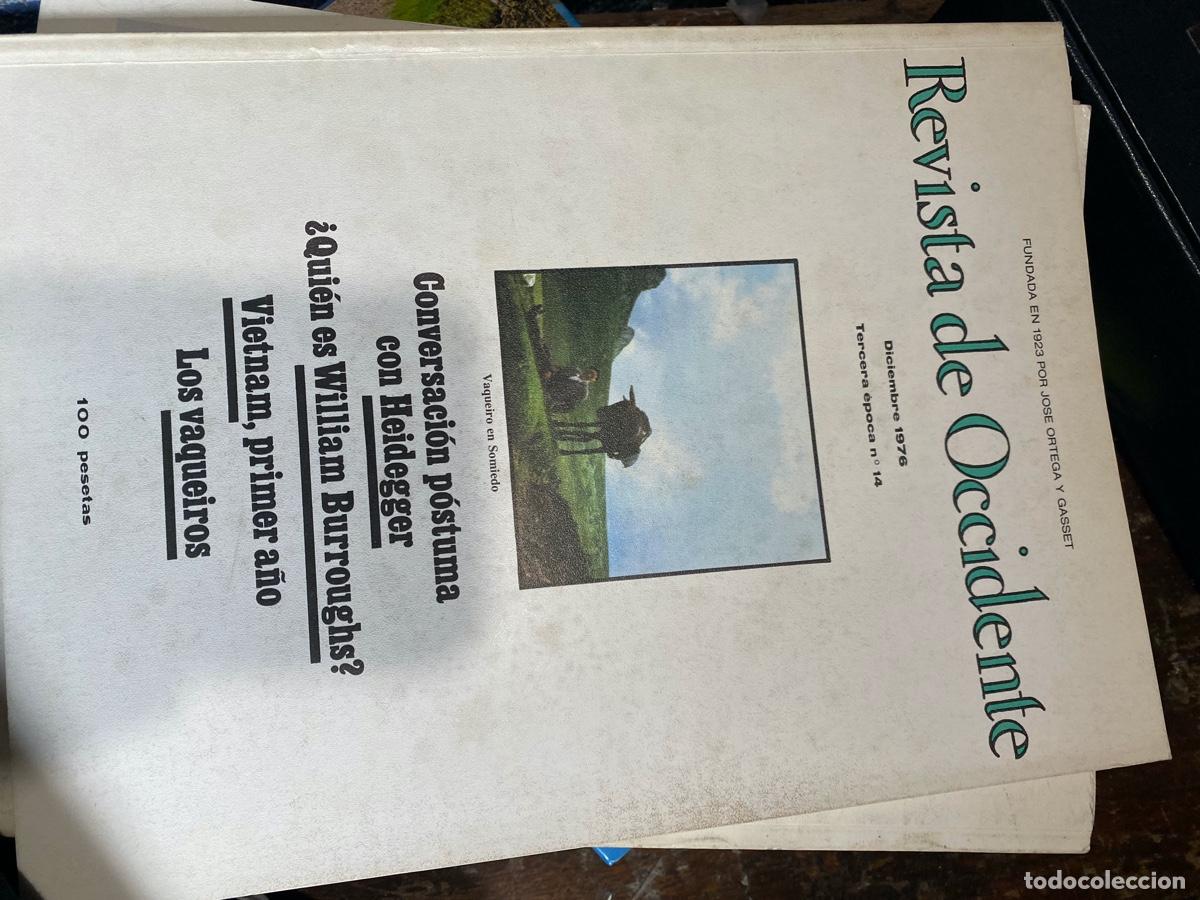 Coleccionismo de revistas y peri&oacute;dicos: REVISTA DE OCCIDENTE, 1923 POR ORTEGA Y GASSET, DICIEMBRE 1976