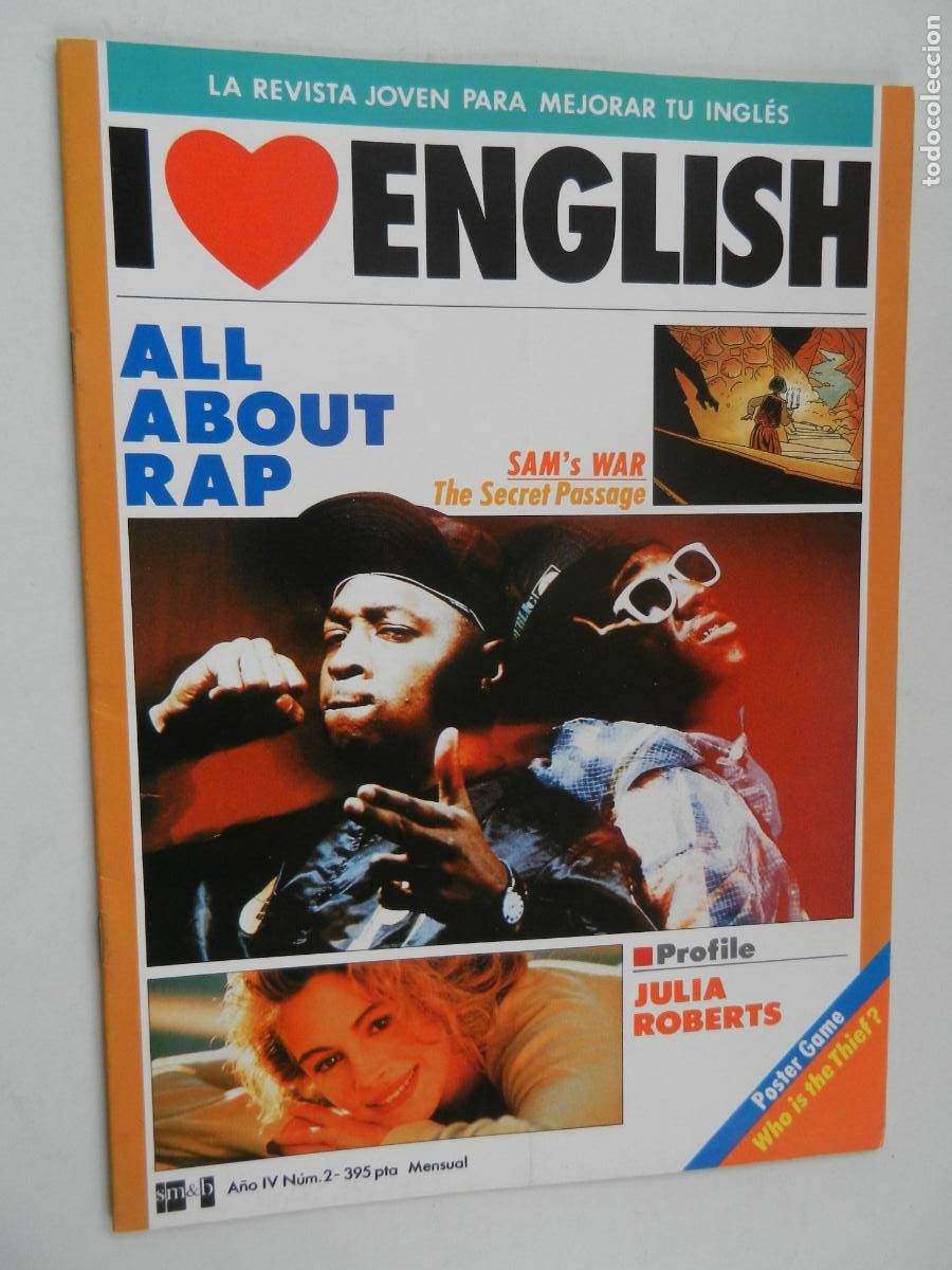 Coleccionismo de revistas y peri&oacute;dicos: I LOVE ENGLISH - LA REVISTA JOVEN PARA MEJORAR TU INGLES N&ordm; 2 - ALL ABOUT RAP