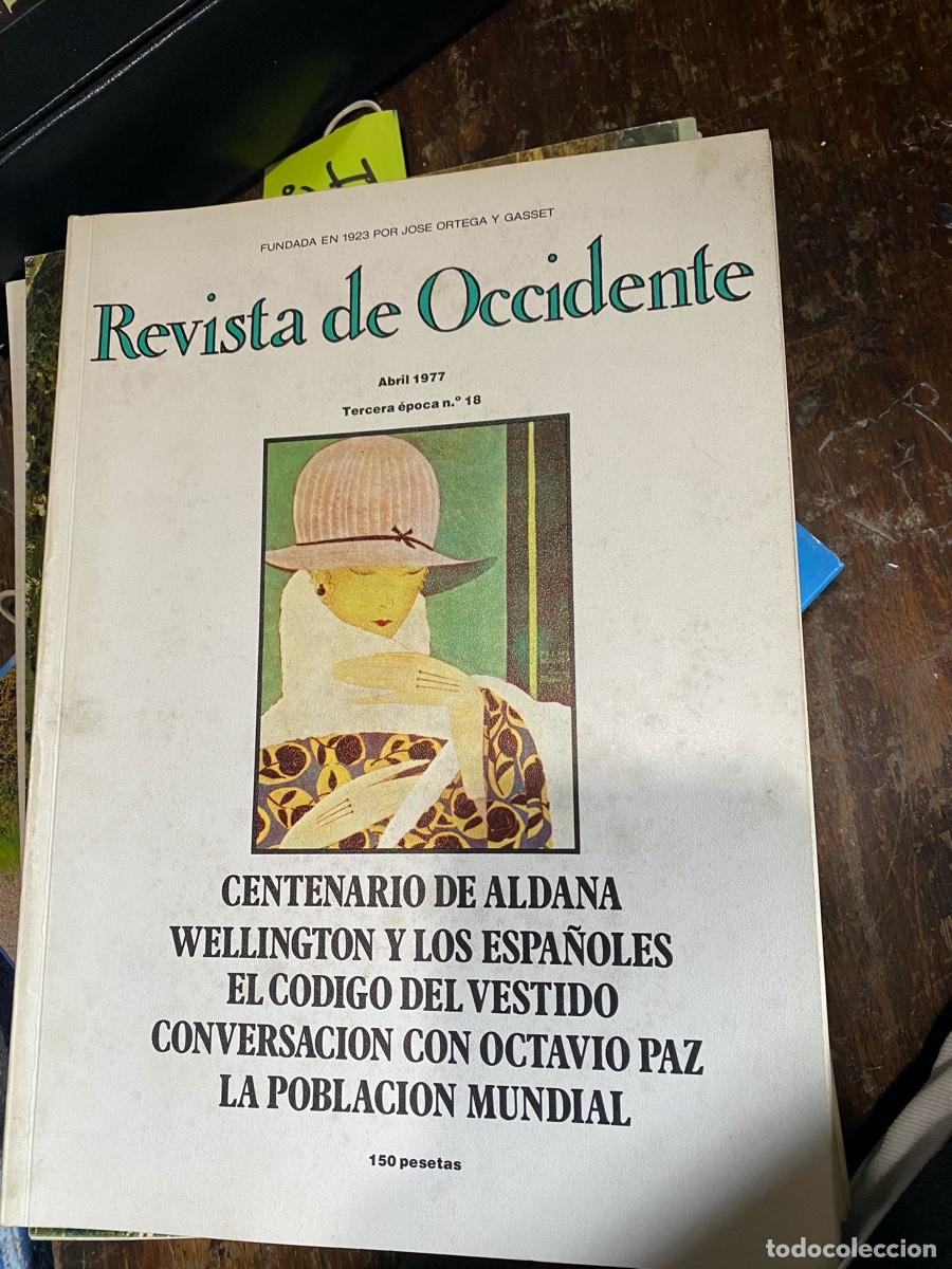 Coleccionismo de revistas y peri&oacute;dicos: REVISTA DE OCCIDENTE, 1923 POR ORTEGA Y GASSET, ABRIL 1977