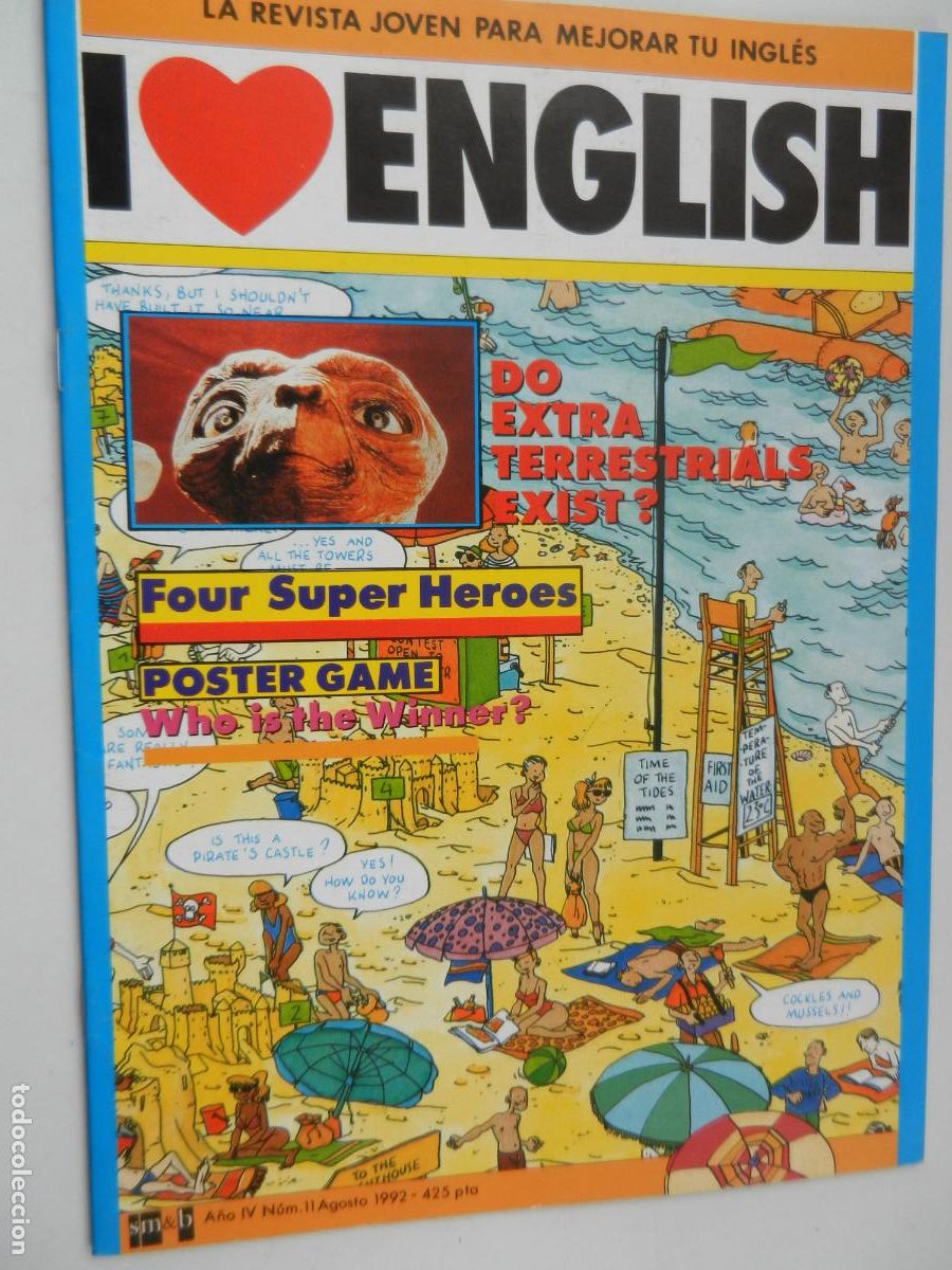 Coleccionismo de revistas y peri&oacute;dicos: I LOVE ENGLISH - LA REVISTA JOVEN PARA MEJORAR TU INGLES N&ordm; 11 - FOUR SUPER HEROES-08-1992