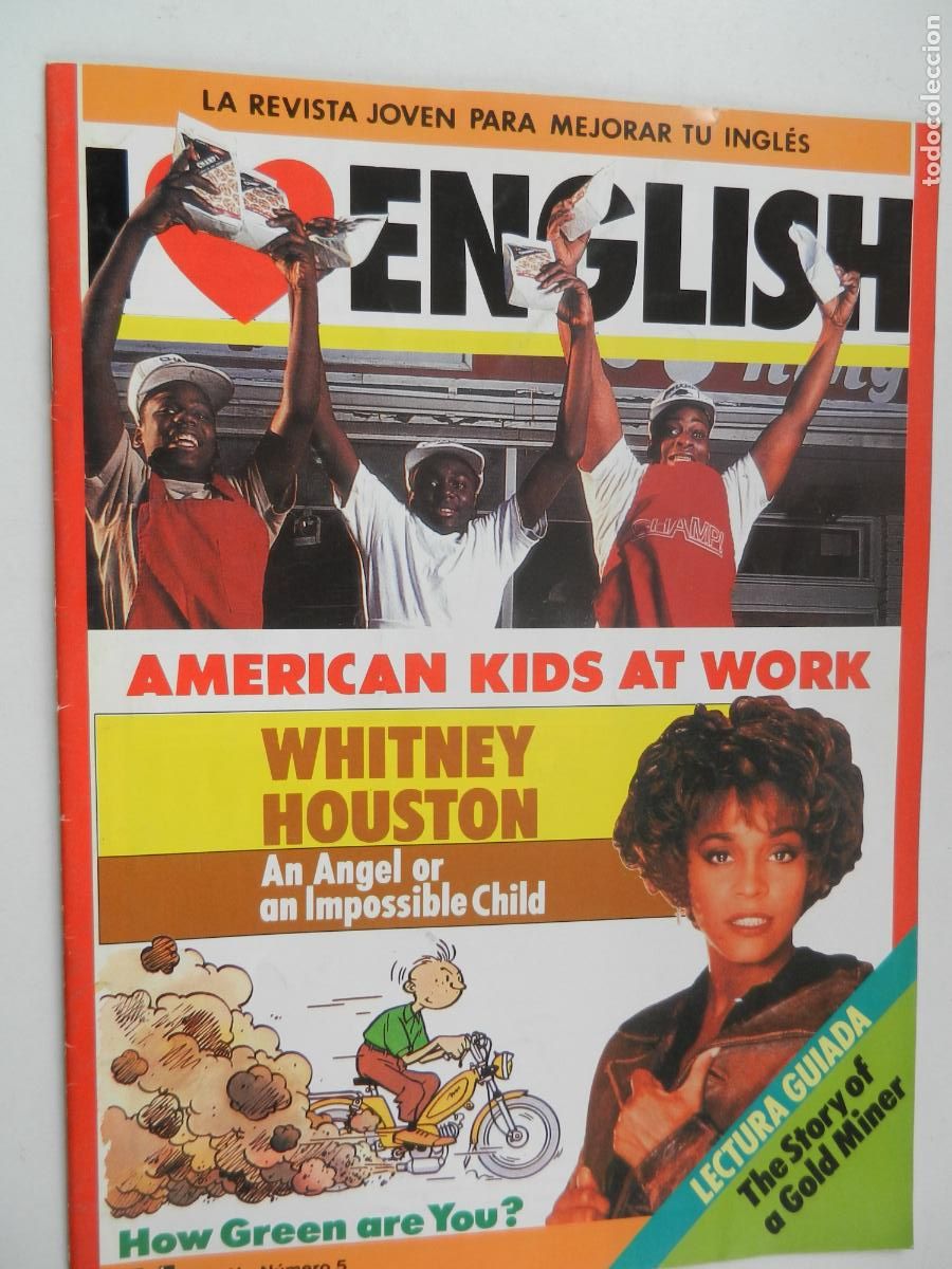 Coleccionismo de revistas y peri&oacute;dicos: I LOVE ENGLISH - LA REVISTA JOVEN PARA MEJORAR TU INGLES N&ordm; 5 -WHITNEY HOUSTON