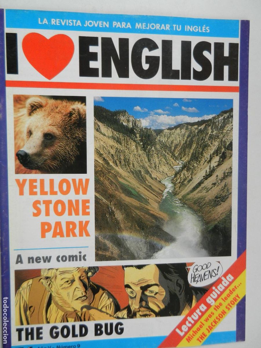 Coleccionismo de revistas y peri&oacute;dicos: I LOVE ENGLISH - LA REVISTA JOVEN PARA MEJORAR TU INGLES N&ordm; 9 -YELLOW STONE PARK