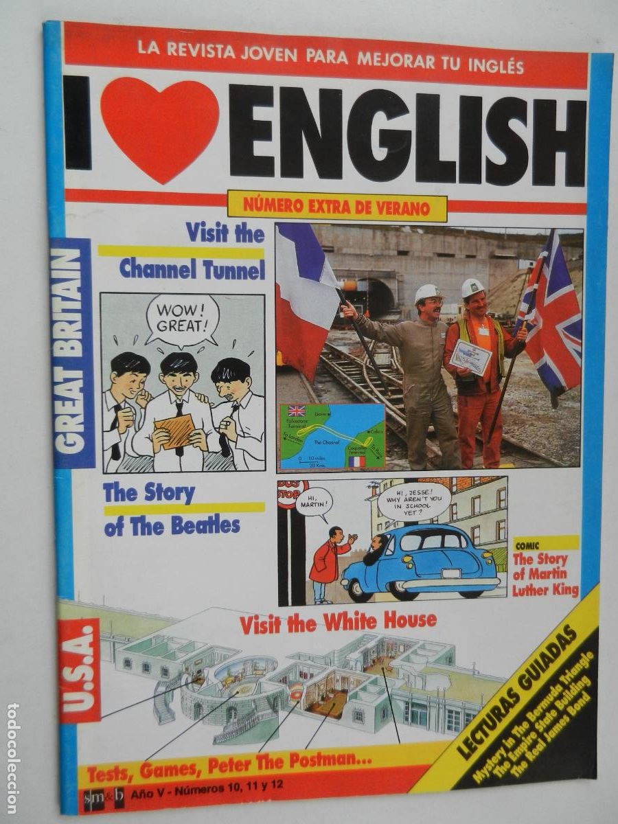 Coleccionismo de revistas y peri&oacute;dicos: I LOVE ENGLISH - LA REVISTA JOVEN PARA MEJORAR TU INGLES N&ordm;10-11-12 -EXTRA DE VERANO - GREAT BRITAIN