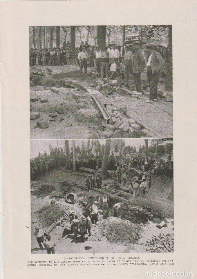 Coleccionismo de revistas y peri&oacute;dicos: * BARCELONA * Explosion de una bomba en el paseo de Gracia - 1931