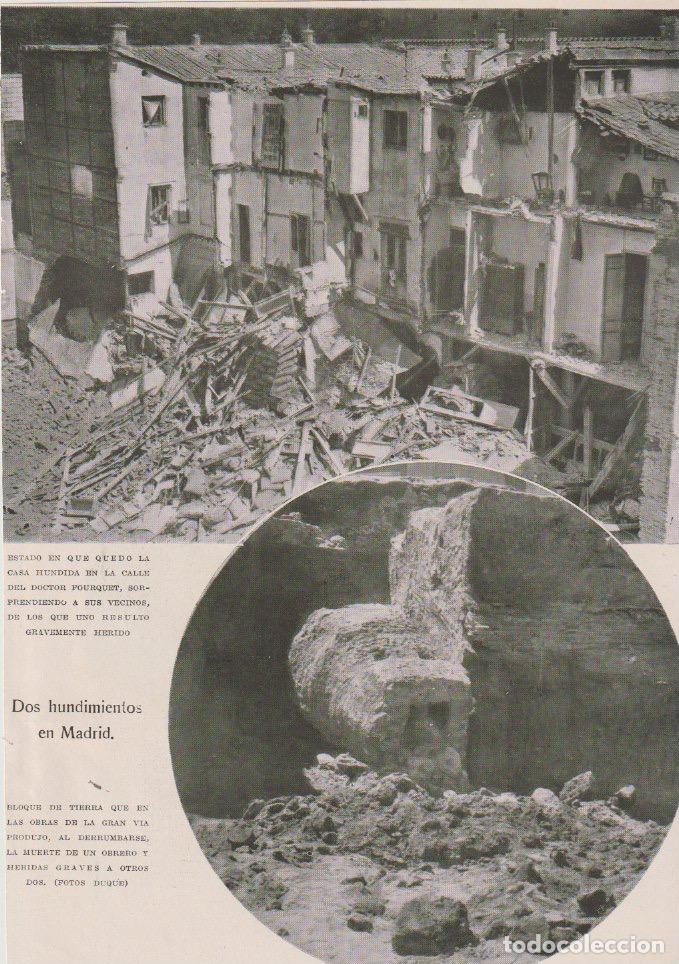 Coleccionismo de revistas y peri&oacute;dicos: * MADRID * Hundimientos en la calle Dr. Fourquet y Gran V&iacute;a - 1931