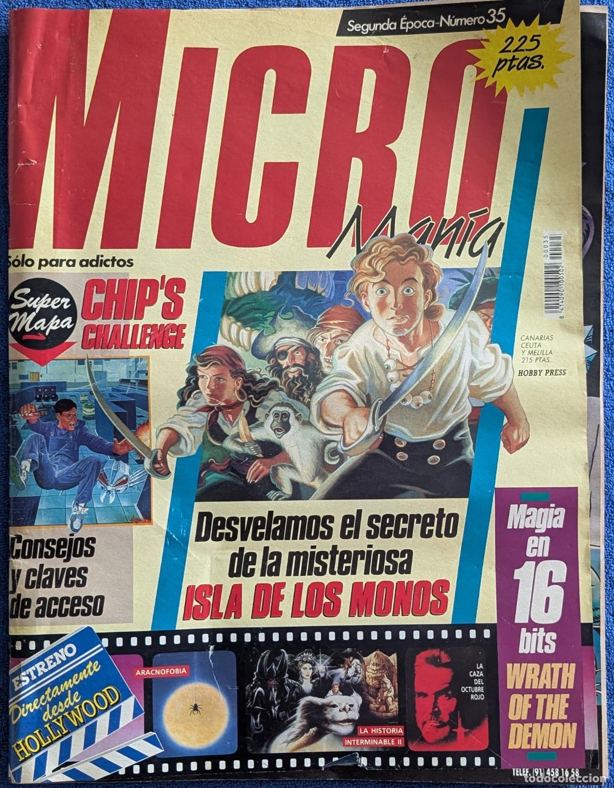 Coleccionismo de revistas y peri&oacute;dicos: Microman&iacute;a - Especial Monkey Island - A&ntilde;o VII - Segunda &eacute;poca - N&ordm; 35 (1991)